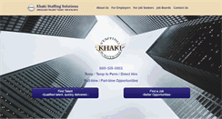 Desktop Screenshot of khakistaffing.com