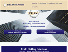 Tablet Screenshot of khakistaffing.com
